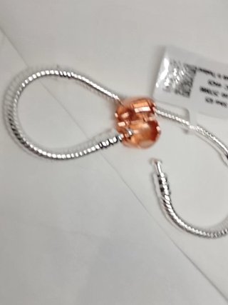 Pulsera Pandora 17cm Cierre Corazón Oro Rosa