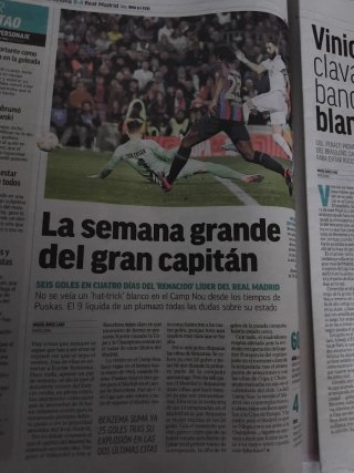 Periódico Barça vs Real Madrid Copa 23/24
