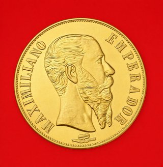 Moneda Imperio Mexicano 20 Pesos 1866