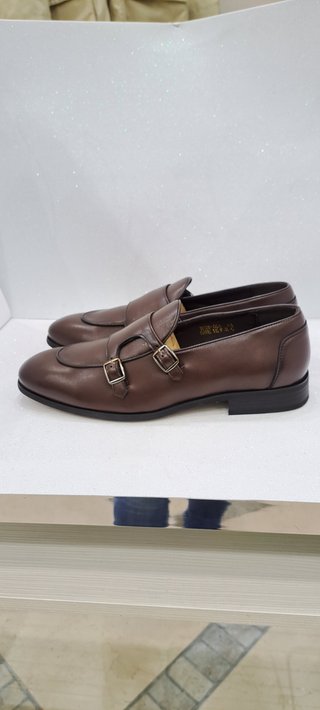 Scarpe uomo similpelle doppia fibbia 44