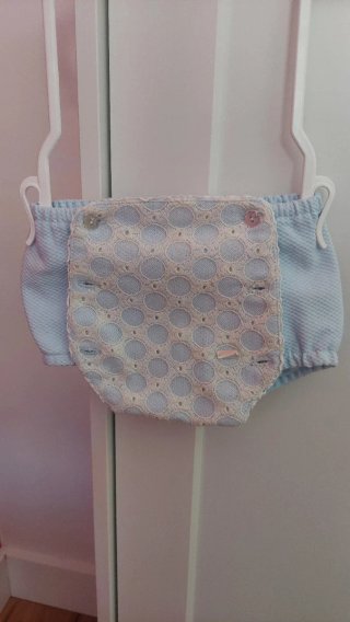 Conjunto ceremonia azul y brige bebé niño T.3 M