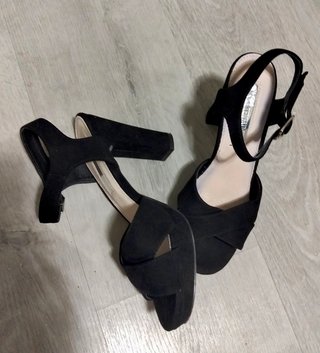 XTI Sandalias Tacón Fiesta Negro