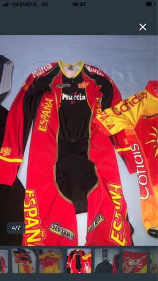 Ropa de ciclismo selección española ciclismo