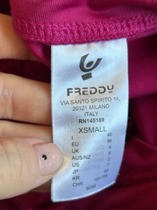 Leggings Freddy donna magenta fitness nuovi