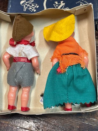 Coppia di Bambole Vintage O.M.R. Italia