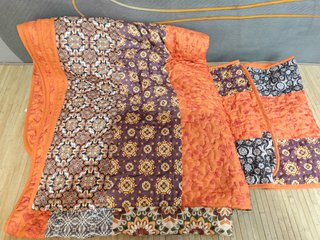 Wongs Bedding - Juego de edredón boho,