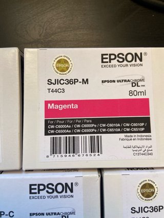 Cartuchos Tinta Epson SJIC36P (Amarillo, Cian, Mag