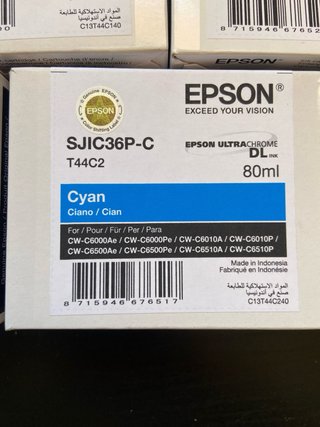 Cartuchos Tinta Epson SJIC36P (Amarillo, Cian, Mag
