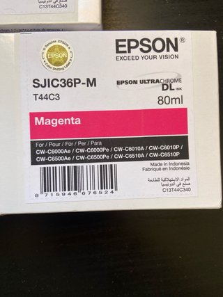 Cartuchos Tinta Epson SJIC36P (Amarillo, Cian, Mag