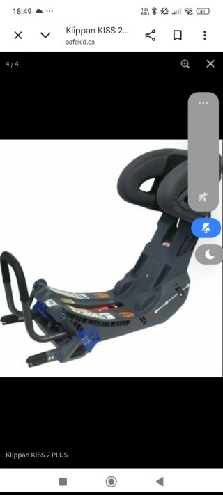 2 Sillas de coche Klippan gris