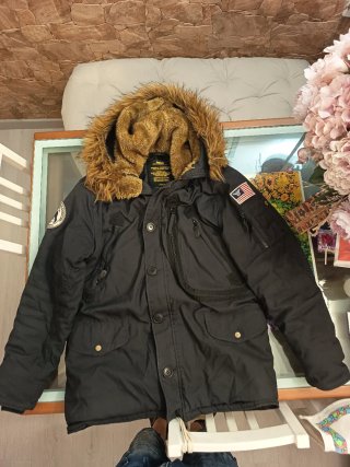 Parka Alpha Industries Negra Talla L