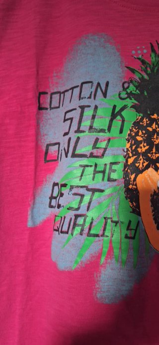 T-shirt rosa cotone COTTON & SILK