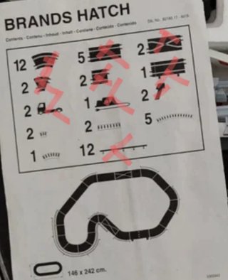 Lote pianos Scalextric Curvas y Rectas