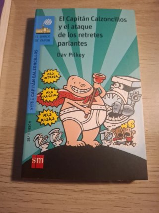 Lote de tres libros de "el capitán calzoncillos"