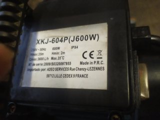 Bomba de agua 600W
