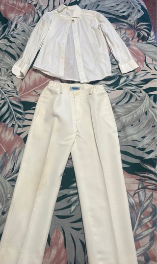 Traje de comunión niño (blanco roto ) aviación