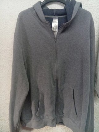 Sudadera con capucha Decathlon gris Talla 3XL