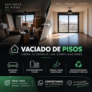 Servicio de vaciado de pisos,locales...
