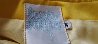 Traje Carola Falgas Chaqueta y Falda Amarillo