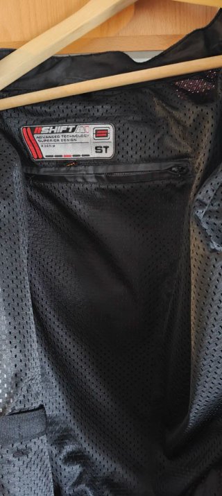 Chaqueta Moto Cordura Negra y Roja Talla 2XL