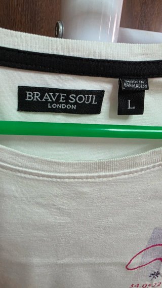 Camiseta Brave Soul Talla L Estampado California