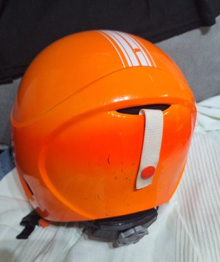 Casco de esquí naranja