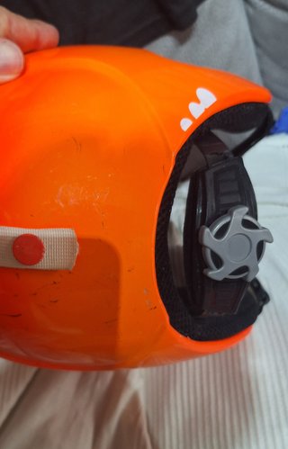 Casco de esquí naranja