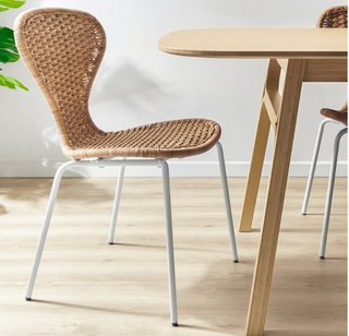 2 Sillas IKEA SKÅLSTA Ratán y Metal