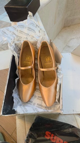 Zapatos de baile Supadance dorados talla 38