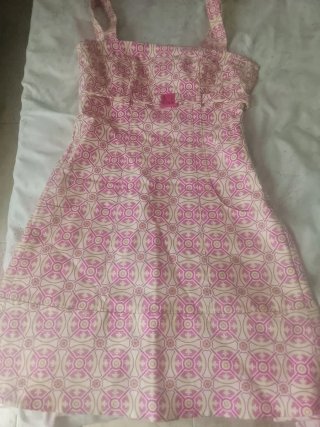 Vestido Pedro del Hierro Beige y Rosa