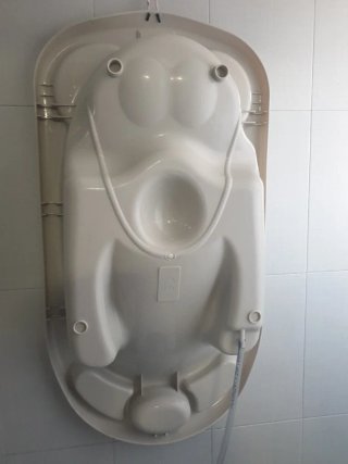Bañera para bebé + cuna a diferentes niveles