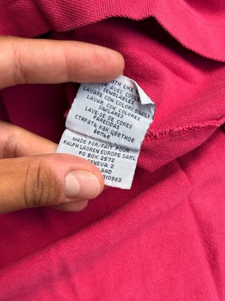 Polo Ralph Lauren Rosa Uomo Taglia L
