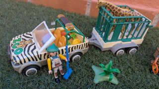 Playmobil Zoo Set con Vehículo y Animales