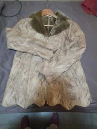 Chaquetón pintado efecto pelo