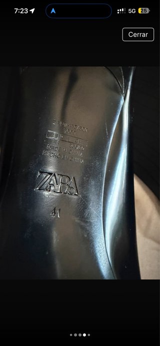 Botín Zara efecto calcetín Talla 41
