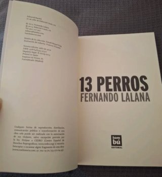 Trece perros. Fernando Lalana