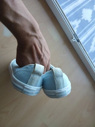 Bailarinas Converse Mujer Azul/Blanco