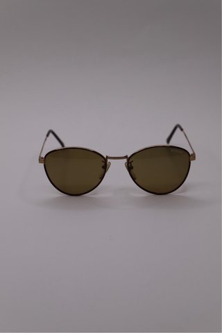 Gafas vintage doradas y marrones