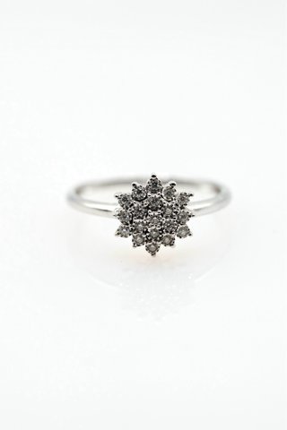 Anillo Oro Blanco 18k Brillantes