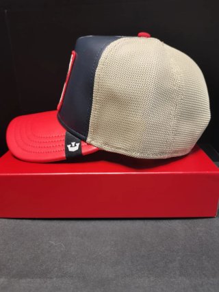 Gorra Goorin Bros Gallo Roja y Azul Talla única.