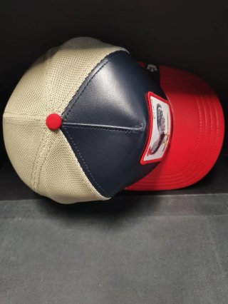Gorra Goorin Bros Gallo Roja y Azul Talla única.