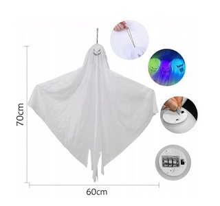 Pack de 3 Fantasmas Colgantes con Luz LED 70cm
