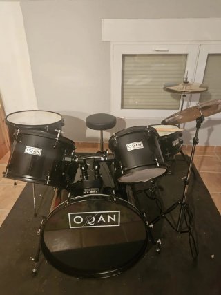 Batería Acústica OQAN Negra