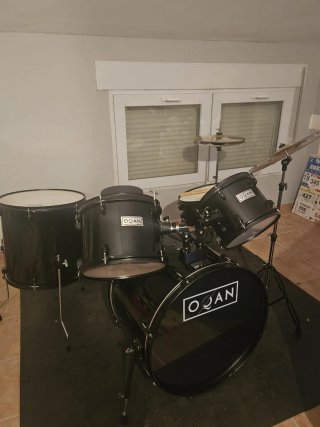 Batería Acústica OQAN Negra