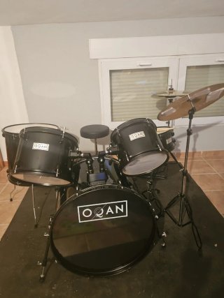 Batería Acústica OQAN Negra