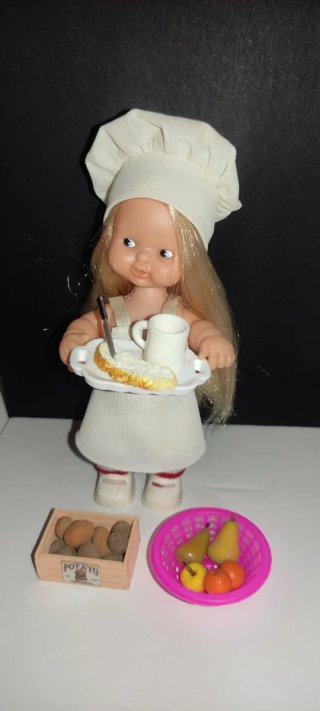 Muñeca Barriguitas Cocinera con Accesorios
