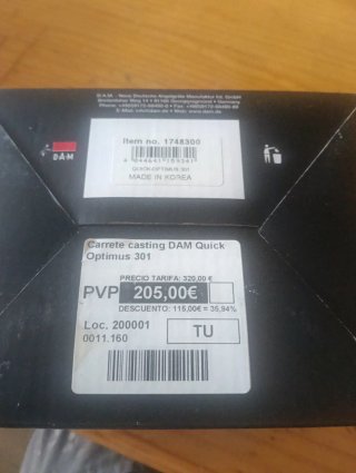 Carrete Casting D-A-M Quick Optimus 301