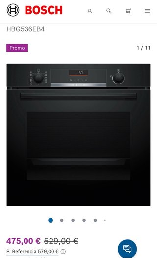 Horno Bosch Serie 6 HBA5360B0