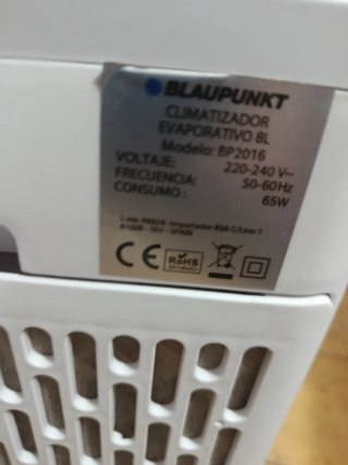 Climatizador Blaupunkt Blanco y Negro