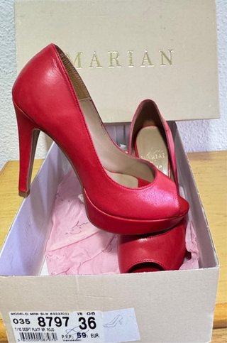 Zapatos de tacón Marian rojos talla 36